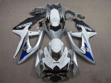 GSXR 600 K8 2008-2010 - Argent Bleu Blanc