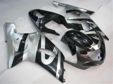 GSXR 600 / 750 K1 K2 K3 2001-2003 - Argent Noir
