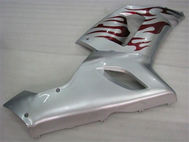 ZX6R 2005-2006 - Argent Rouge Flamme