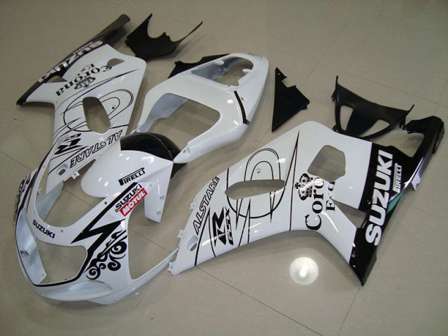 GSXR 750 K1 K2 K3 2001-2003 - Blanc Alstare Motul