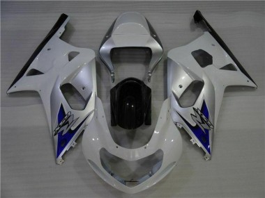 GSXR 600 / 750 K1 K2 K3 2001-2003 - Blanc Argent