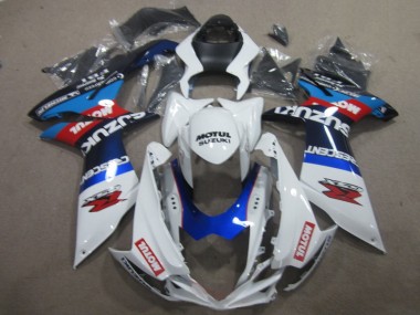 GSXR 600 K11 2011-2024 - Blanc Bleu Motul