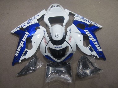 GSXR 750 K1 K2 K3 2001-2003 - Blanc Bleu Motul