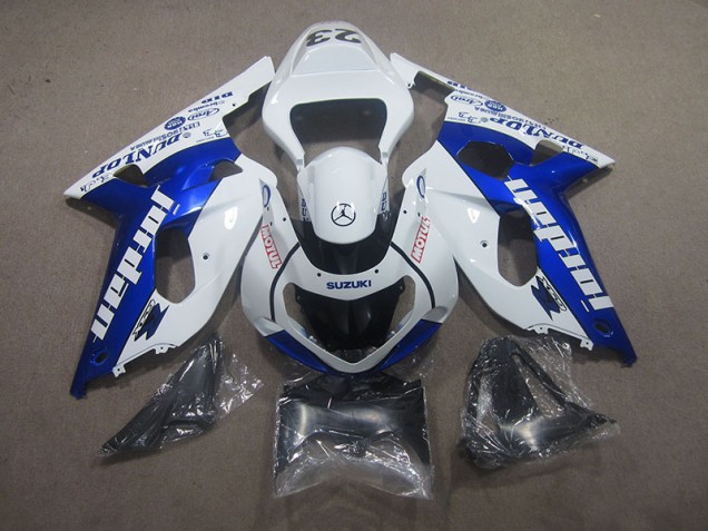 GSXR 750 K1 K2 K3 2001-2003 - Blanc Bleu Motul GSXR 750 K1 K2 K3 2001-2003 - Blanc Bleu Motul
