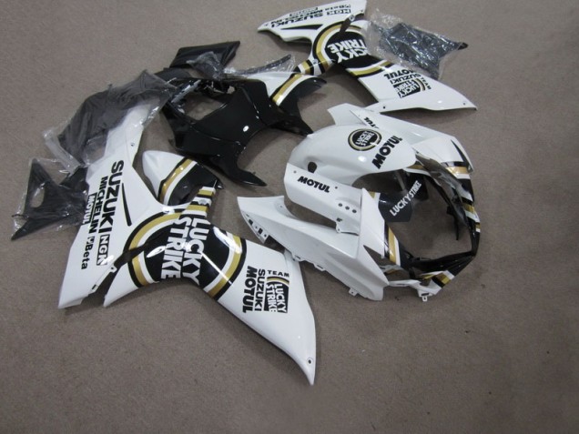 GSXR 750 K11 2011-2024 - Blanc Lucky Strike Noir Motul GSXR 750 K11 2011-2024 - Blanc Lucky Strike Noir Motul