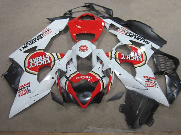 GSXR 1000 K5 2005-2006 - Blanc Lucky Strike Rouge Motul GSXR 1000 K5 2005-2006 - Blanc Lucky Strike Rouge Motul