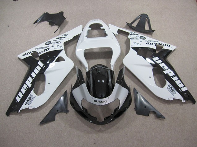 GSXR 600 K1 K2 K3 2001-2003 - Blanc Noir GSXR 600 K1 K2 K3 2001-2003 - Blanc Noir