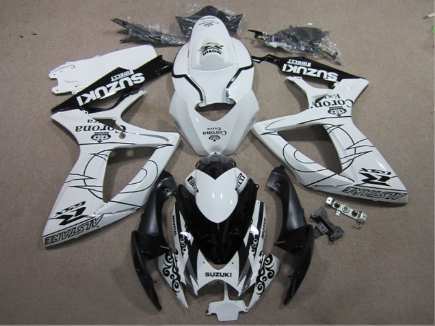 GSXR 600 K6 2006-2007 - Blanc Noir Corona Extra