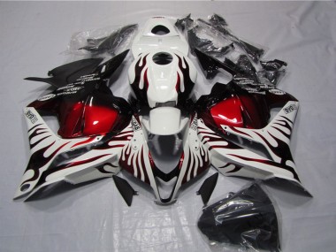 CBR 600 RR 2009-2012 - Blanc Noir Rouge Flamme