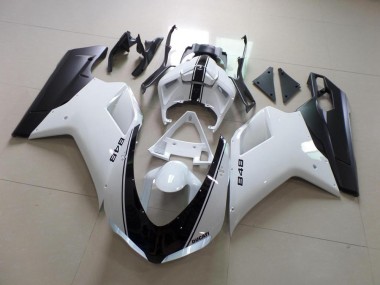 Ducati 848 1098 1198 2007-2014 - Blanc et Noir Bande