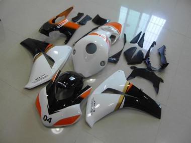CBR 1000 RR 2008-2011 - Blanc et Noir et Orange Courses