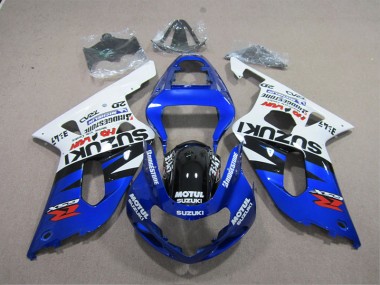GSXR 600 K1 K2 K3 2001-2003 - Bleu Blanc Motul