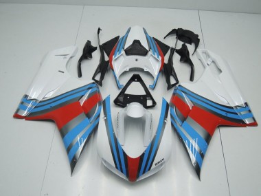 Ducati 848 1098 1198 2007-2014 - Bleu Blanc Rouge