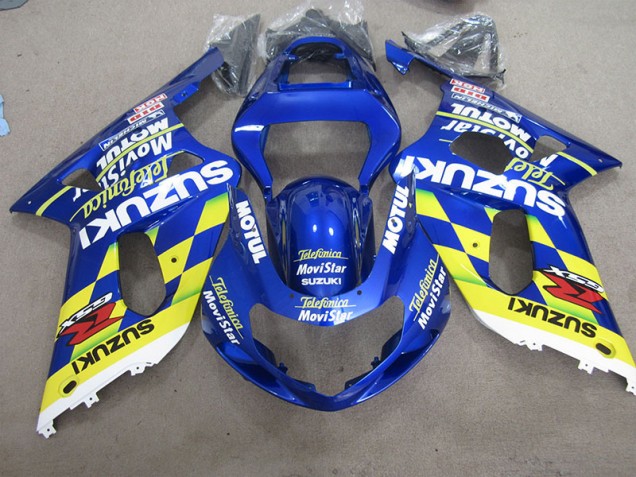 GSXR 600 K1 K2 K3 2001-2003 - Bleu Jaune Telefumia Movistar GSXR 600 K1 K2 K3 2001-2003 - Bleu Jaune Telefumia Movistar