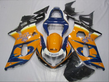GSXR 600 K1 K2 K3 2001-2003 - Bleu Orange Corona Extra