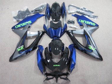 GSXR 600 K8 2008-2010 - Bleu Vert Décalque