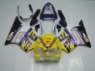 CBR 600 F4i 2001-2003 - Jaune Blanc Nastro Azzurro