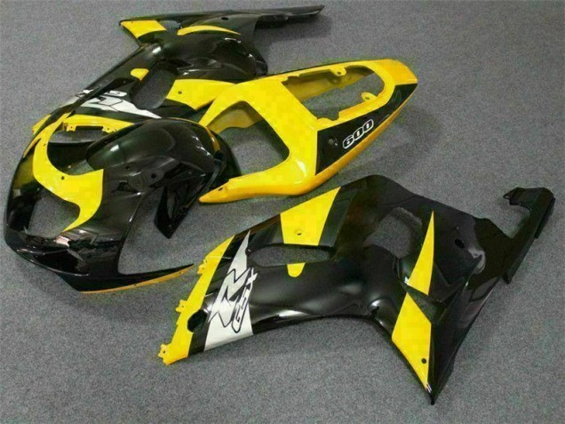 GSXR 600 / 750 K1 K2 K3 2001-2003 - Jaune Noir GSXR 600 / 750 K1 K2 K3 2001-2003 - Jaune Noir
