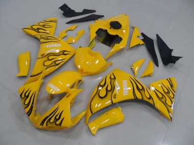 R1 2012-2014 - Jaune Noir Flamme