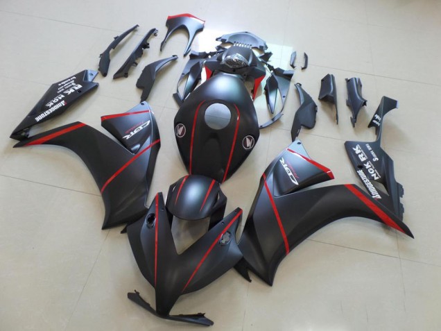 CBR 1000 RR 2012-2016 - Matte Bladk avec Rouge Bande CBR 1000 RR 2012-2016 - Matte Bladk avec Rouge Bande
