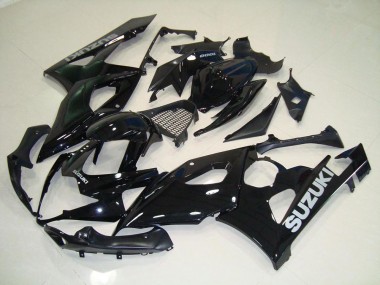 GSXR 1000 K5 2005-2006 - Noir Argent Décalque