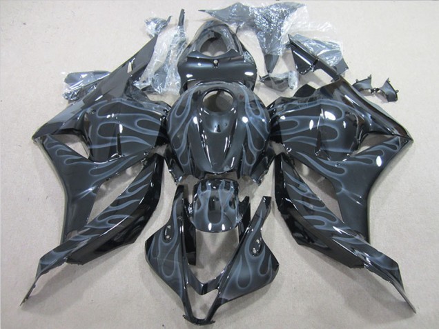 CBR 600 RR 2009-2012 - Noir Argent Flamme CBR 600 RR 2009-2012 - Noir Argent Flamme