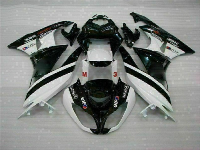 ZX6R 2009-2012 - Noir Blanc 3M Touch4 ZX6R 2009-2012 - Noir Blanc 3M Touch4