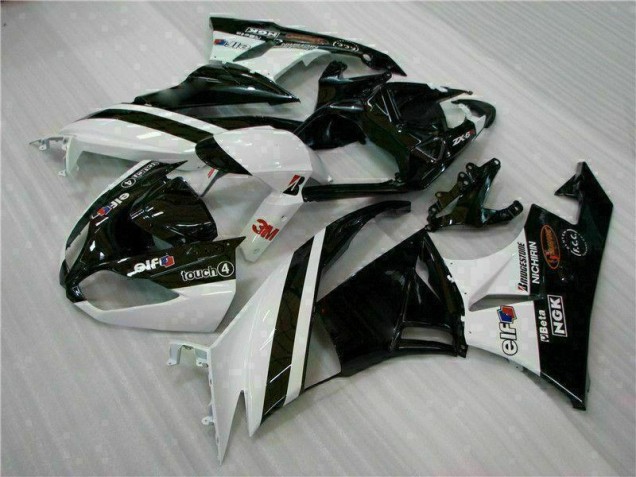 ZX6R 2009-2012 - Noir Blanc 3M Touch4 ZX6R 2009-2012 - Noir Blanc 3M Touch4