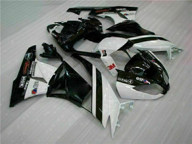 ZX6R 2009-2012 - Noir Blanc 3M Touch4 ZX6R 2009-2012 - Noir Blanc 3M Touch4