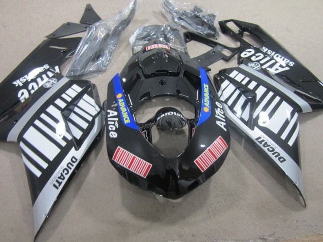 Ducati 1098 2007-2014 - Noir Blanc Advance Alice Ducati 1098 2007-2014 - Noir Blanc Advance Alice