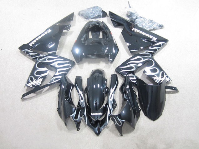 ZX10R 2003-2005 - Noir Blanc Flamme ZX10R 2003-2005 - Noir Blanc Flamme