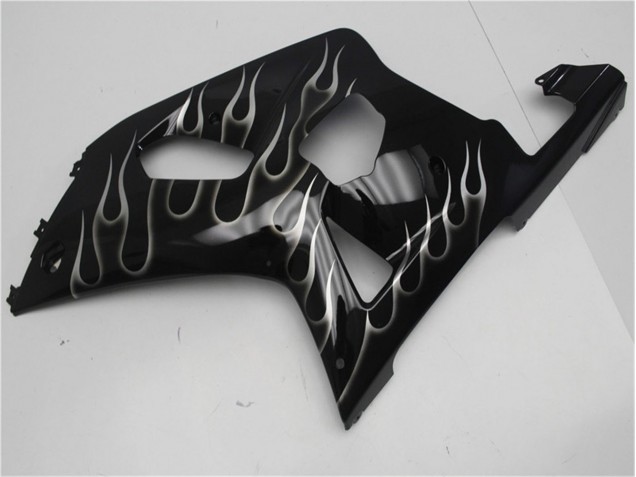 GSXR 600 / 750 K1 K2 K3 2001-2003 - Noir Blanc Flamme GSXR 600 / 750 K1 K2 K3 2001-2003 - Noir Blanc Flamme