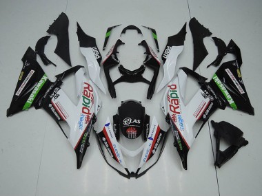 ZX6R 2013-2018 - Noir Blanc Rapid Hager