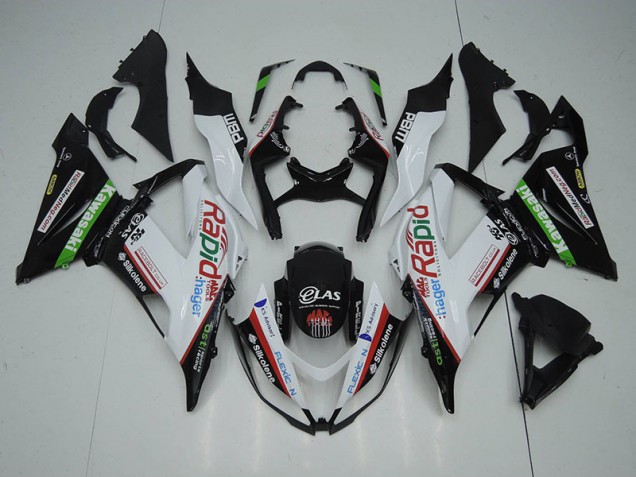 ZX6R 2013-2018 - Noir Blanc Rapid Hager ZX6R 2013-2018 - Noir Blanc Rapid Hager