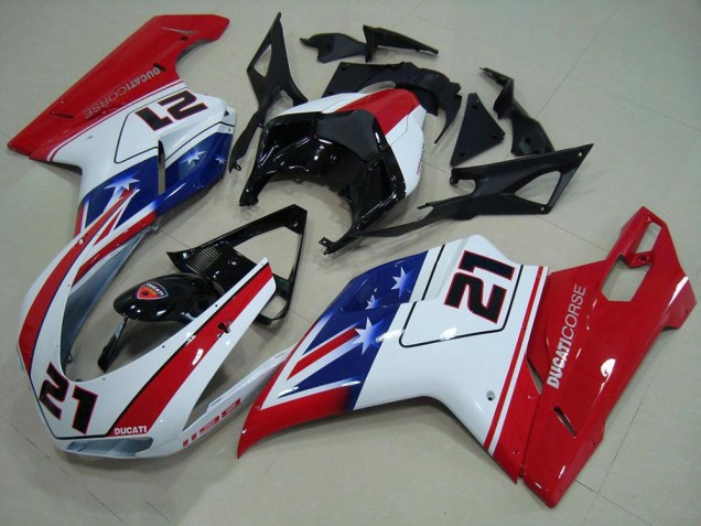 Ducati 848 1098 1198 2007-2014 - Noir Blanc Rouge 21 Ducati 848 1098 1198 2007-2014 - Noir Blanc Rouge 21