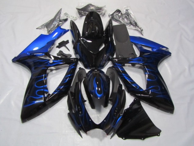 GSXR 750 K6 2006-2007 - Noir Bleu Flamme GSXR 750 K6 2006-2007 - Noir Bleu Flamme