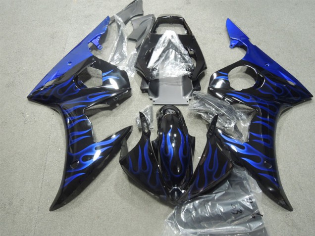 R6 2003-2005 - Noir Bleu Flamme R6 2003-2005 - Noir Bleu Flamme