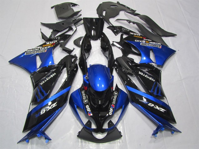 ZX6R 2009-2012 - Noir Bleu Monster ZX6R 2009-2012 - Noir Bleu Monster