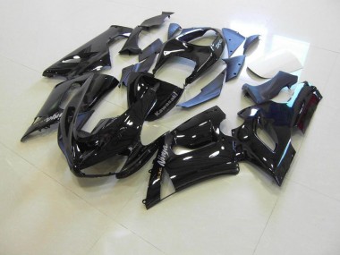 ZX6R 2005-2006 - Noir Brillant Argent Décalque