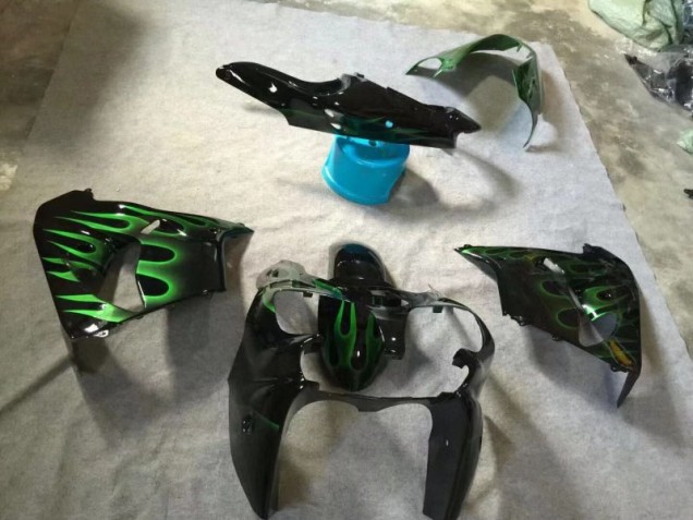 ZX9R 2002-2003 - Noir Brillant Vert Flamme ZX9R 2002-2003 - Noir Brillant Vert Flamme
