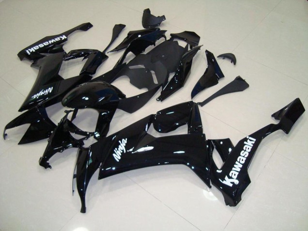 ZX10R 2008-2010 - Noir Brillant avec Blanc Décalque ZX10R 2008-2010 - Noir Brillant avec Blanc Décalque