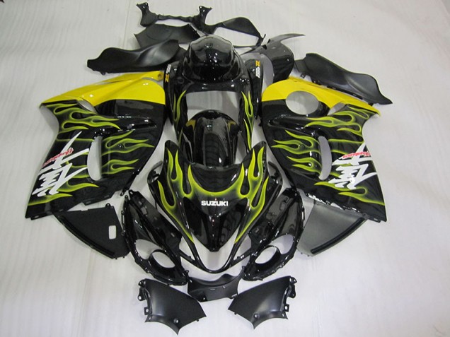 GSXR 1300 Hayabusa 2008-2019 - Noir Jaune Flamme GSXR 1300 Hayabusa 2008-2019 - Noir Jaune Flamme