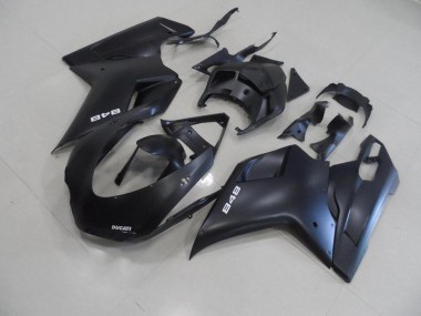Ducati 848 1098 1198 2007-2014 - Noir Mat avec Blanc 848