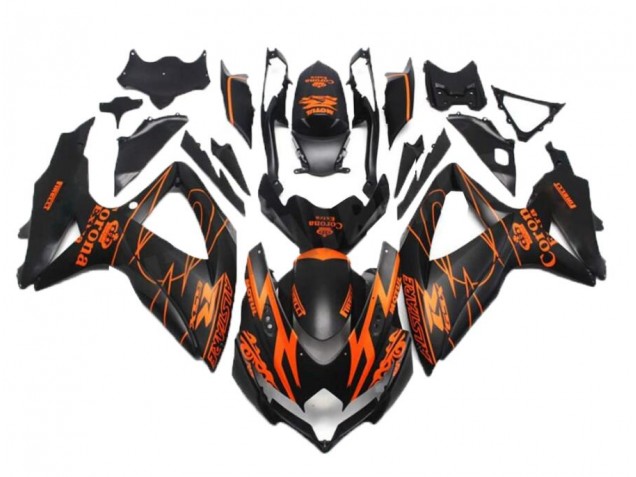 GSXR 600 / 750 K8 2008-2010 - Noir Orange GSXR 600 / 750 K8 2008-2010 - Noir Orange