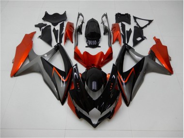 GSXR 600 / 750 K8 2008-2010 - Noir Orange Gris