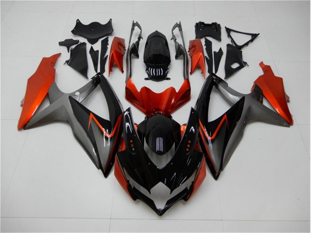 GSXR 600 / 750 K8 2008-2010 - Noir Orange Gris