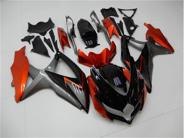 GSXR 600 / 750 K8 2008-2010 - Noir Orange Gris