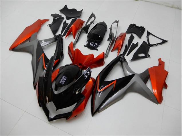 GSXR 600 / 750 K8 2008-2010 - Noir Orange Gris