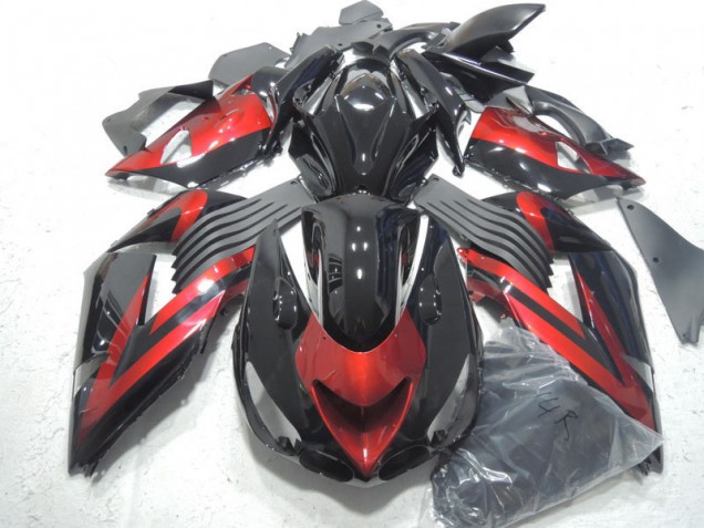 ZX14R ZZR 1400 2006-2011 - Noir Rouge