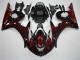 R6 2003-2005 - Noir Rouge Flamme R6 2003-2005 - Noir Rouge Flamme